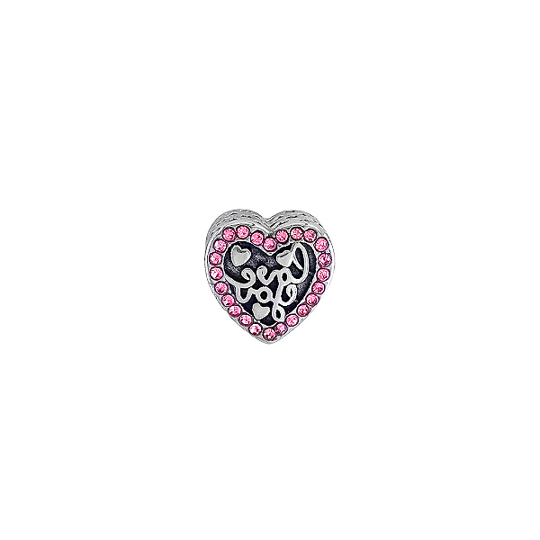 Pingente Charms Coração Love You Glam