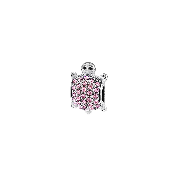 Pingente Charms Ocean Tartaruga Rosa Glam