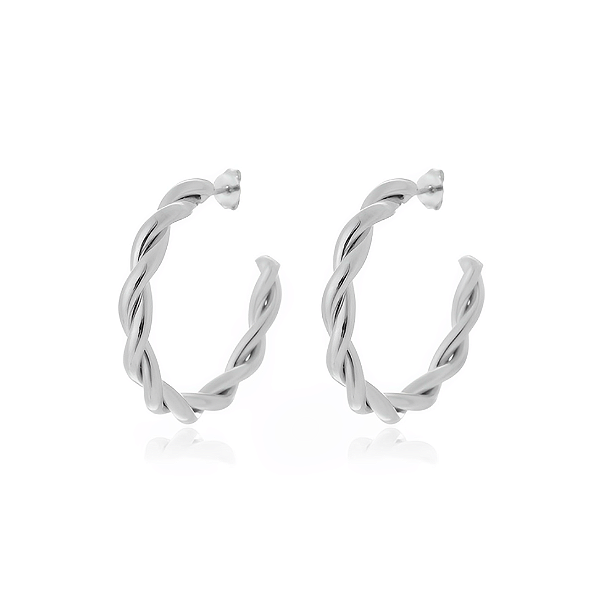 Brinco de Argola Petit Torcido Bent