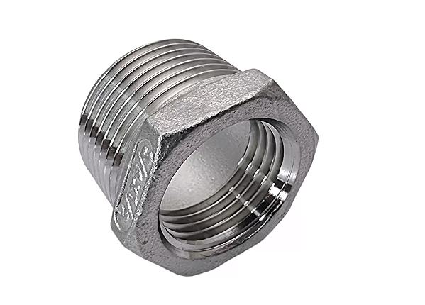 Bucha de redução Inox 304 Macho 3/4 x Fêmea 1/2