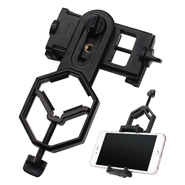 Adaptador Suporte Celular Para Microscopio Telescopio Metal