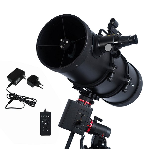 Telescópio Refletor Uranum Zeus 210/800mm Com Motor De 4 Velocidades Observação Astronômica Profissional Planetas Astros