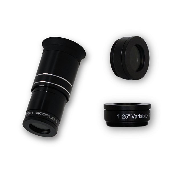 Filtro Polarizador Ajustável 1,25" Uranum Para Telescópio Lua Planetas Controle Luminosidade Brilho