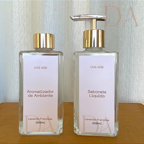 Kit Aromatizador de Ambiente + Sabonete Líquido Perolado Lavanda Francesa 250ml