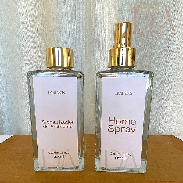 Kit Aromatizador de Ambientes + Home Spray Capim Limão 250ml