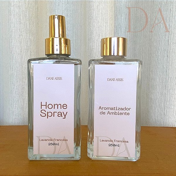 Kit Aromatizador de Ambientes + Home Spray Lavanda Francesa 250ml