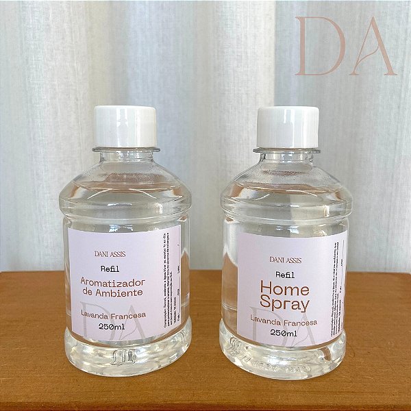 Kit Refil Aromatizador + Home Spray Lavanda Francesa 250ml