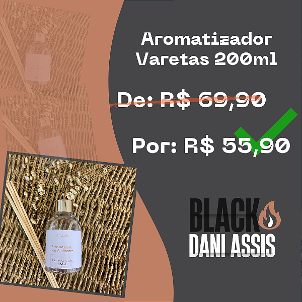 Aromatizador de Ambientes 200ml - Black