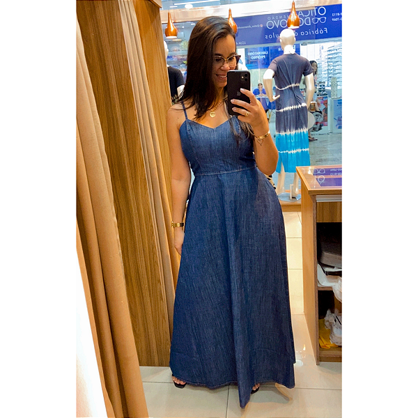 Vestido Longo Jeans