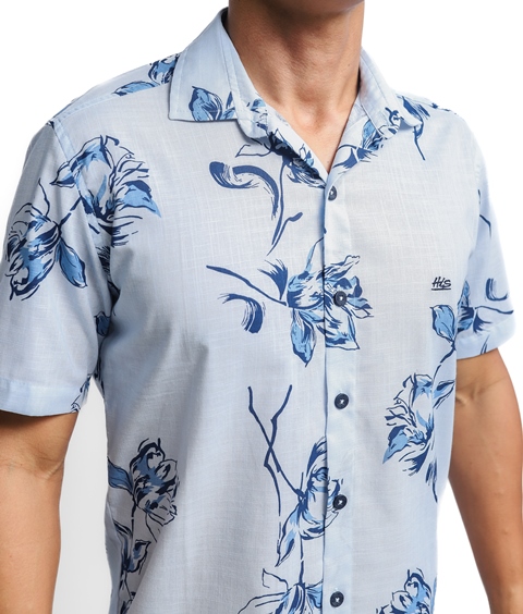 Camisa Tecido MC Verano Estampado  - Loja His