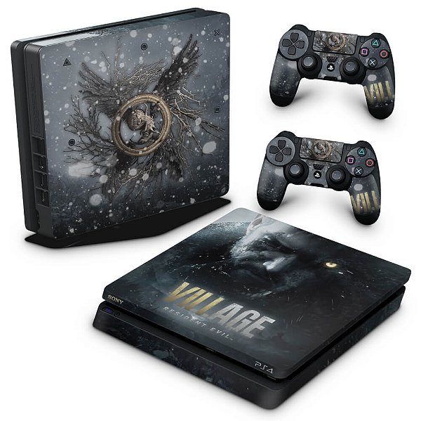 PS4 Slim Skin - Resident Evil Village - Pop Arte Skins