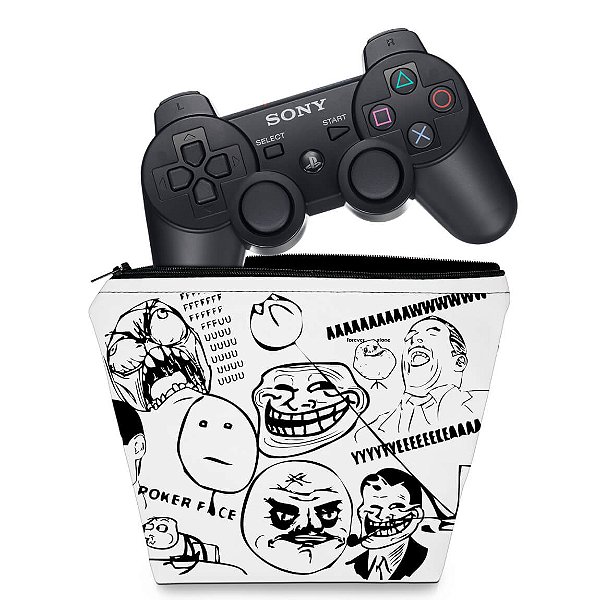 Capa PS3 Controle Case - Memes