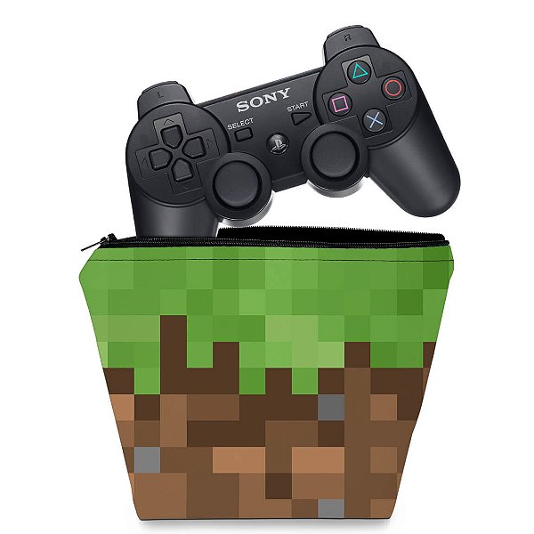 Capa PS3 Controle Case - Minecraft
