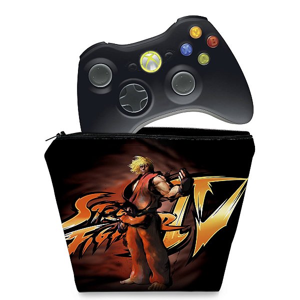 Capa Xbox 360 Controle Case - Street Fighter 4 #a
