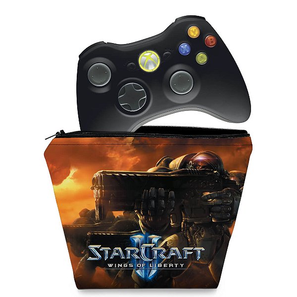 Capa Xbox 360 Controle Case - Starcraft 2