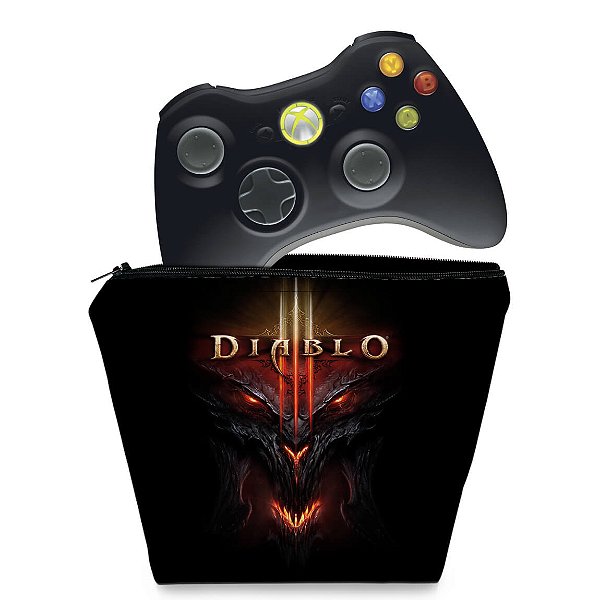 Capa Xbox 360 Controle Case - Diablo 3 - Pop Arte Skins
