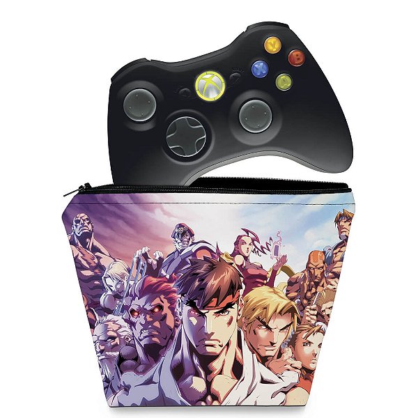 Capa Xbox 360 Controle Case - Street Fighter