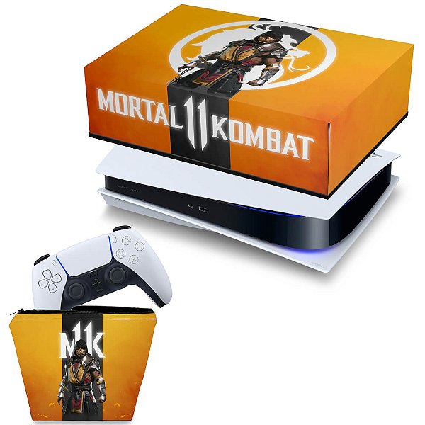 KIT PS5 Capa e Case Controle - Mortal Kombat 11