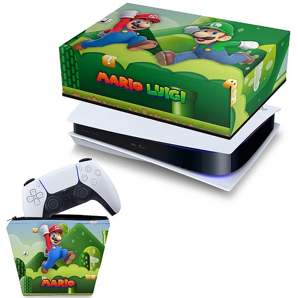 Capa PS5 Controle Case - Super Mario no Shoptime