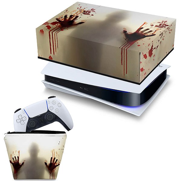 KIT PS5 Fat Capa e Case Controle - Fear The Walking Dead