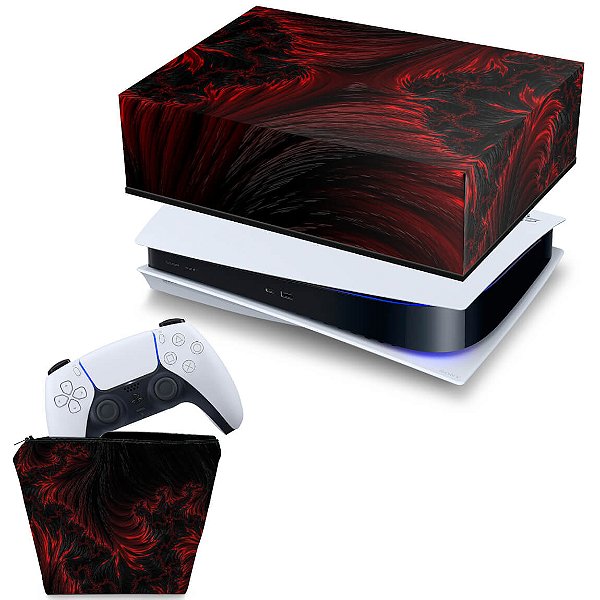 KIT PS5 Fat Capa e Case Controle - Abstrato #96