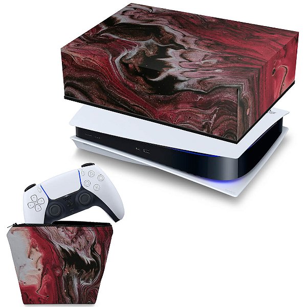 KIT PS5 Fat Capa e Case Controle - Abstrato #104