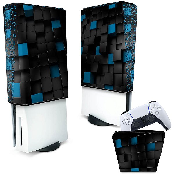 KIT Capa PS5 Fat e Case Controle - Cubos