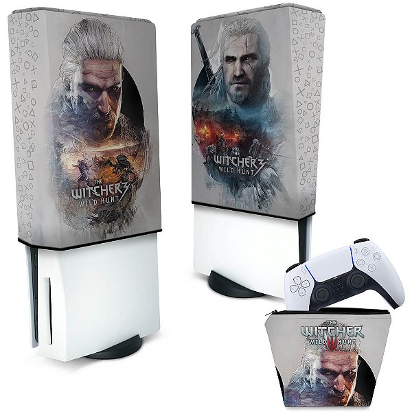 KIT Capa PS5 e Case Controle - The Witcher 3