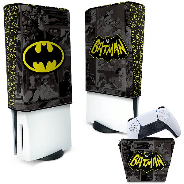 KIT Capa PS5 e Case Controle - Batman Comics