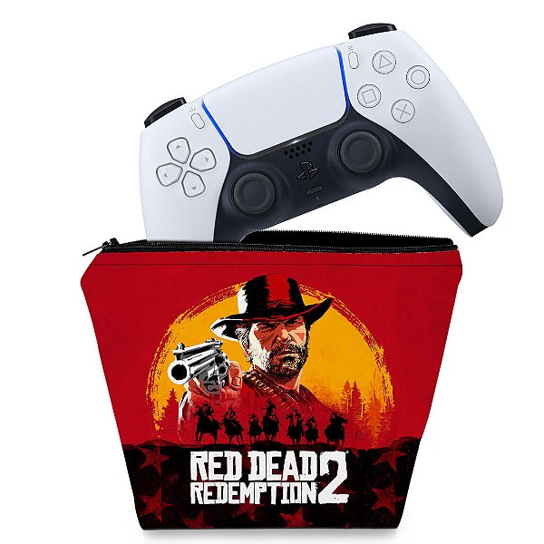 Capa PS5 Controle Case - Red Dead Redemption 2