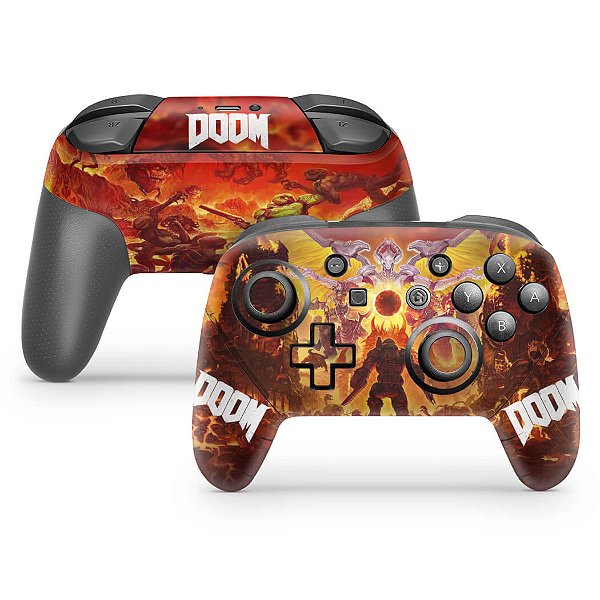 Nintendo Switch Pro Controle Skin - Doom