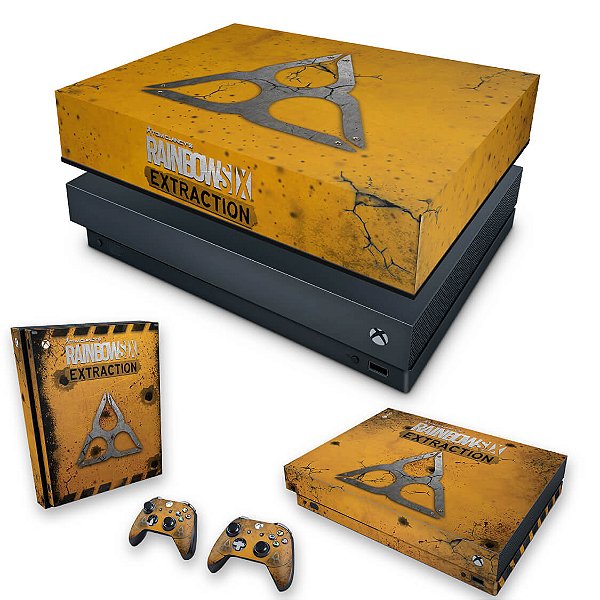 KIT Xbox One X Skin e Capa Anti Poeira - Tom Clancy's Rainbow Six Siege Extraction