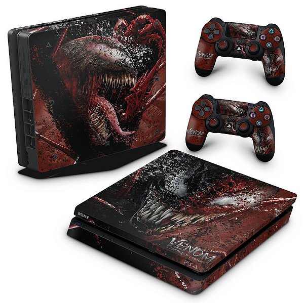 PS4 Slim Skin - Venom Tempo de Carnificina