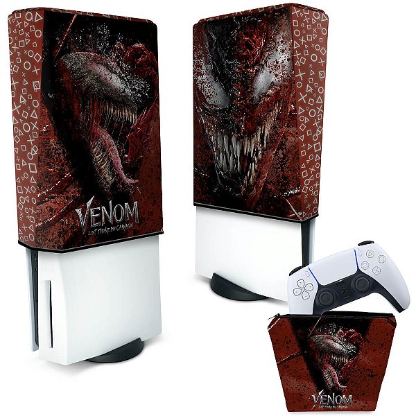 KIT Capa PS5 e Case Controle - Venom Tempo de Carnificina