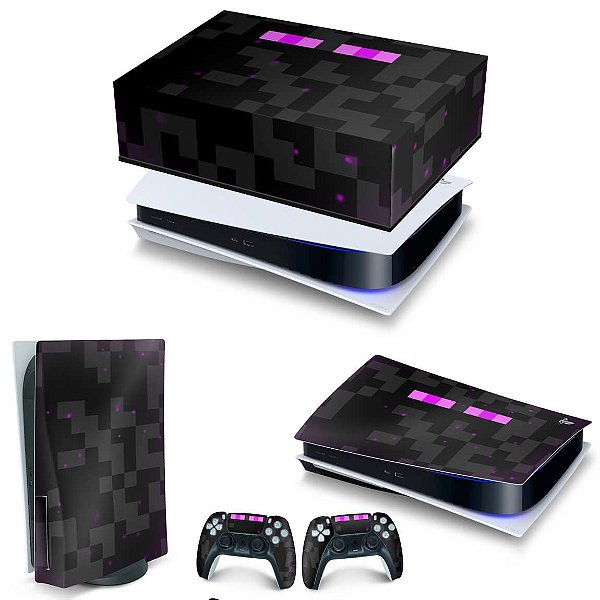 Skin PS4 Controle - Minecraft Enderman - Pop Arte Skins