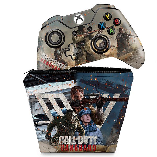 KIT Capa Case e Skin Xbox One Fat Controle - Call of Duty Vanguard