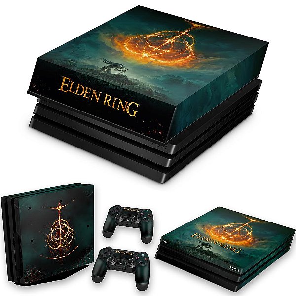 KIT PS4 Pro Skin e Capa Anti Poeira - Elden Ring