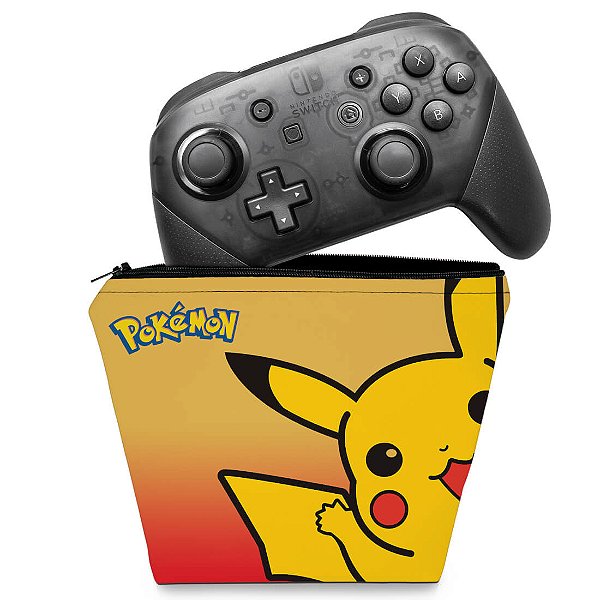 Capa Nintendo Switch Pro Controle Case - Pokémon: Pikachu