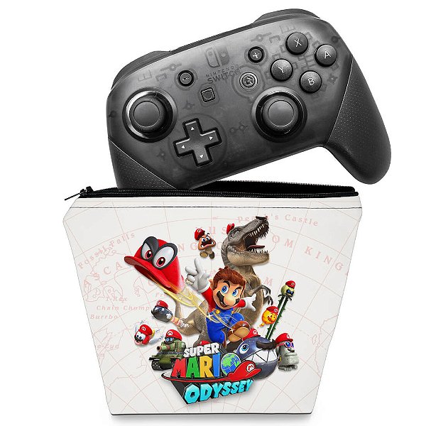 Capa Nintendo Switch Pro Controle Case - Super Mario Odyssey