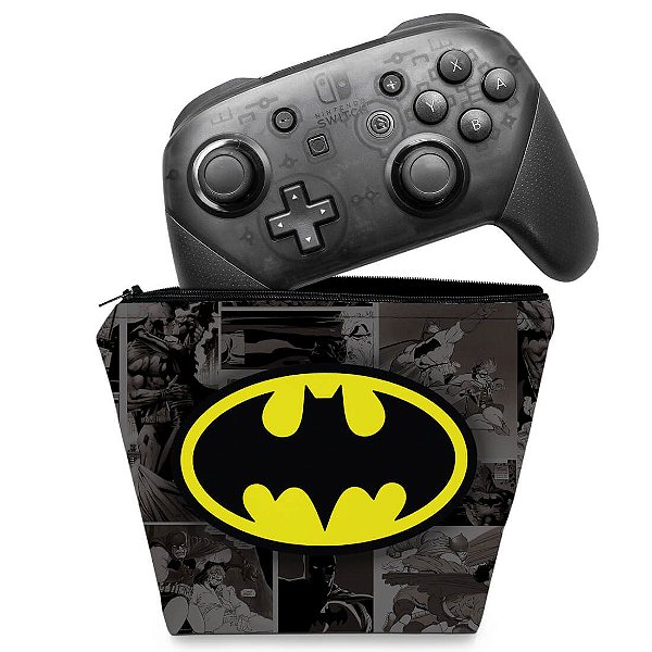 Capa Nintendo Switch Pro Controle Case - Batman Comics