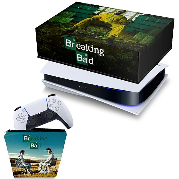KIT PS5 Fat Capa e Case Controle - Breaking Bad