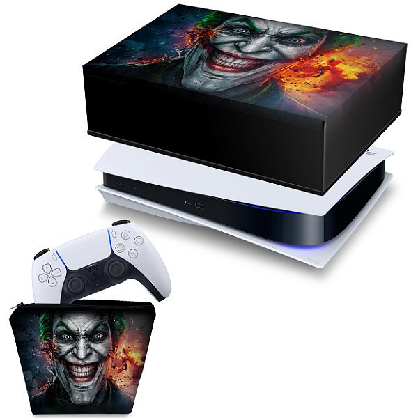 KIT PS5 Capa e Case Controle - Coringa Joker