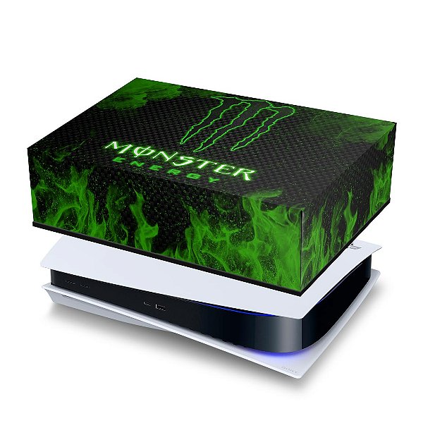 PS5 Fat Capa Anti Poeira - Monster Energy Drink