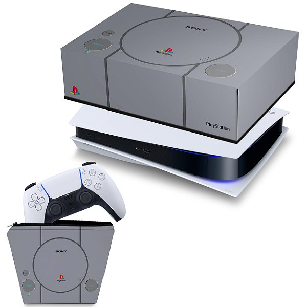 KIT PS5 Capa e Case Controle - Sony Playstation 1