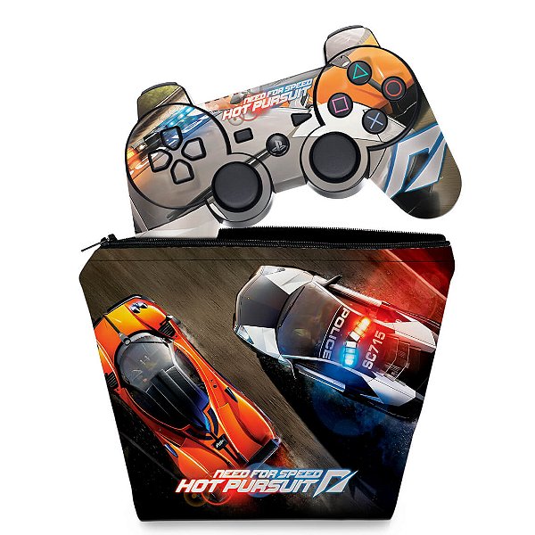 KIT Capa Case e Skin PS3 Controle - Need For Speed