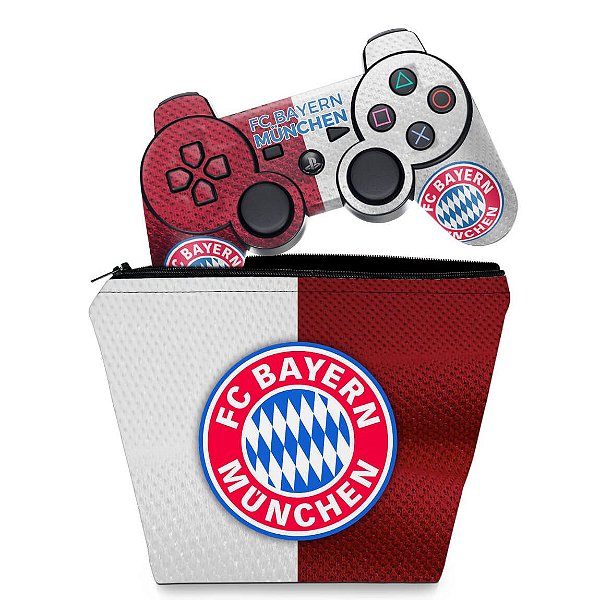 KIT Capa Case e Skin PS3 Controle - Bayern de Munique