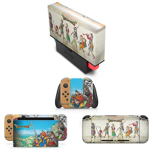 KIT Nintendo Switch Skin e Capa Anti Poeira - Dragon Quest