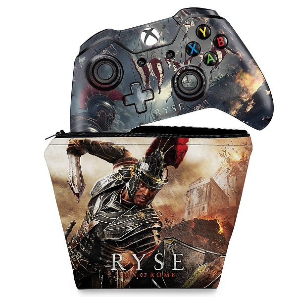 KIT Capa Case e Skin Xbox One Fat Controle - Ryse