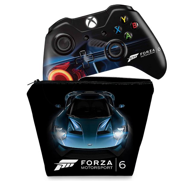 KIT Capa Case e Skin Xbox One Fat Controle - Forza Motor Sport 6