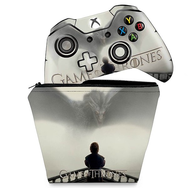 KIT Capa Case e Skin Xbox One Fat Controle - Game of Thrones #B